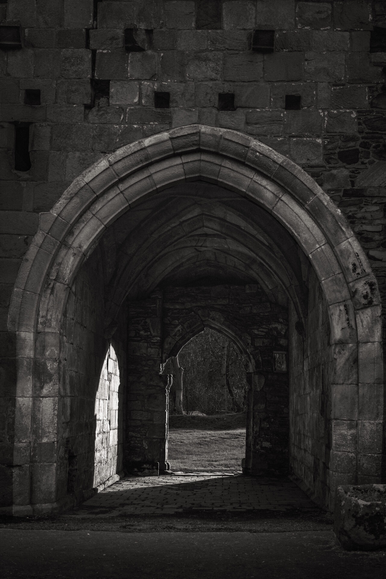 Old Cistercian Abbey Inside Archway